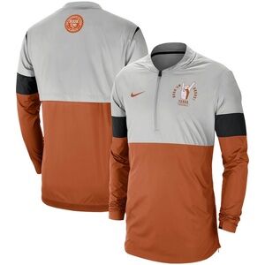 Nike Gray and Orange Half-Zip Longhorns Rivalry Football Half-Zip Pullover 🤘🏼